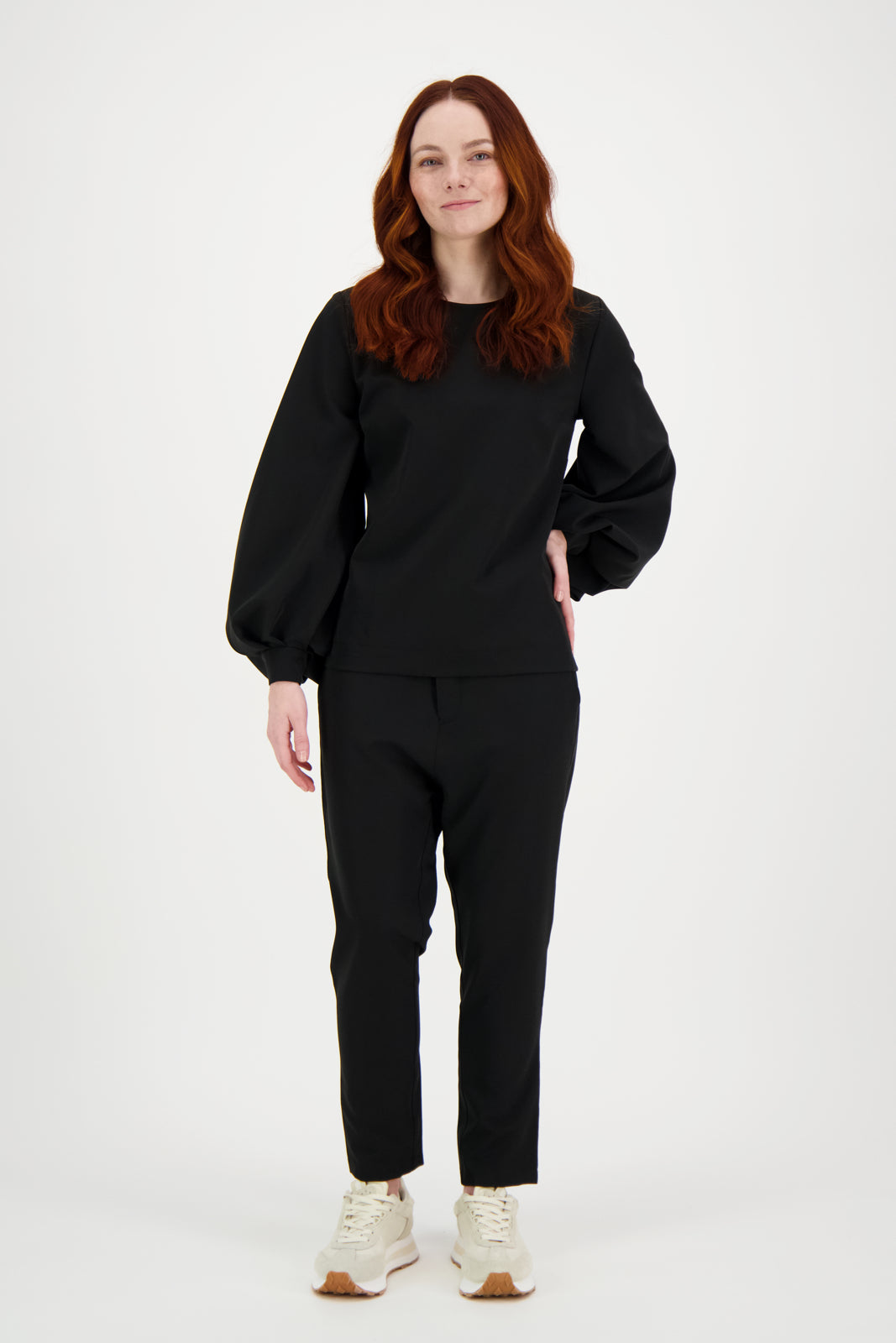 ANNA LADIES SHIRT 1149-BLKBLUE