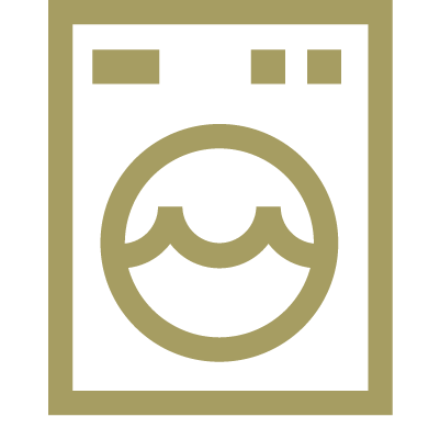 Pesulapalveluikoni, pesukoneen ääriviivat