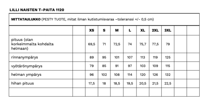 LILLI NAISTEN T-PAITA