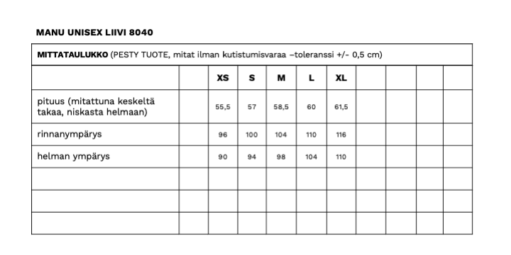 MANU UNISEX LIIVI