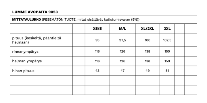 LUMME AVOPAITA