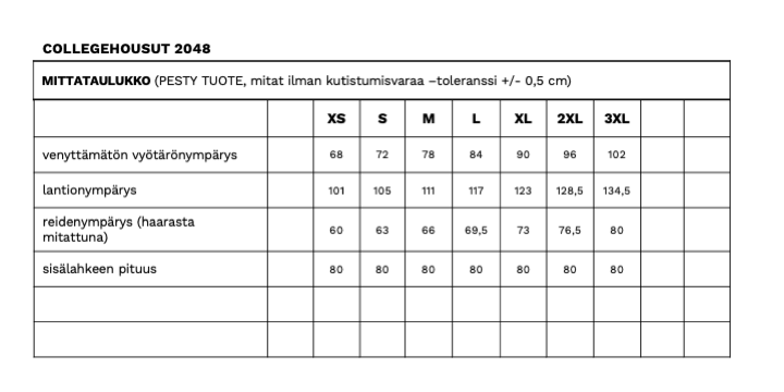UNISEX COLLEGEHOUSUT