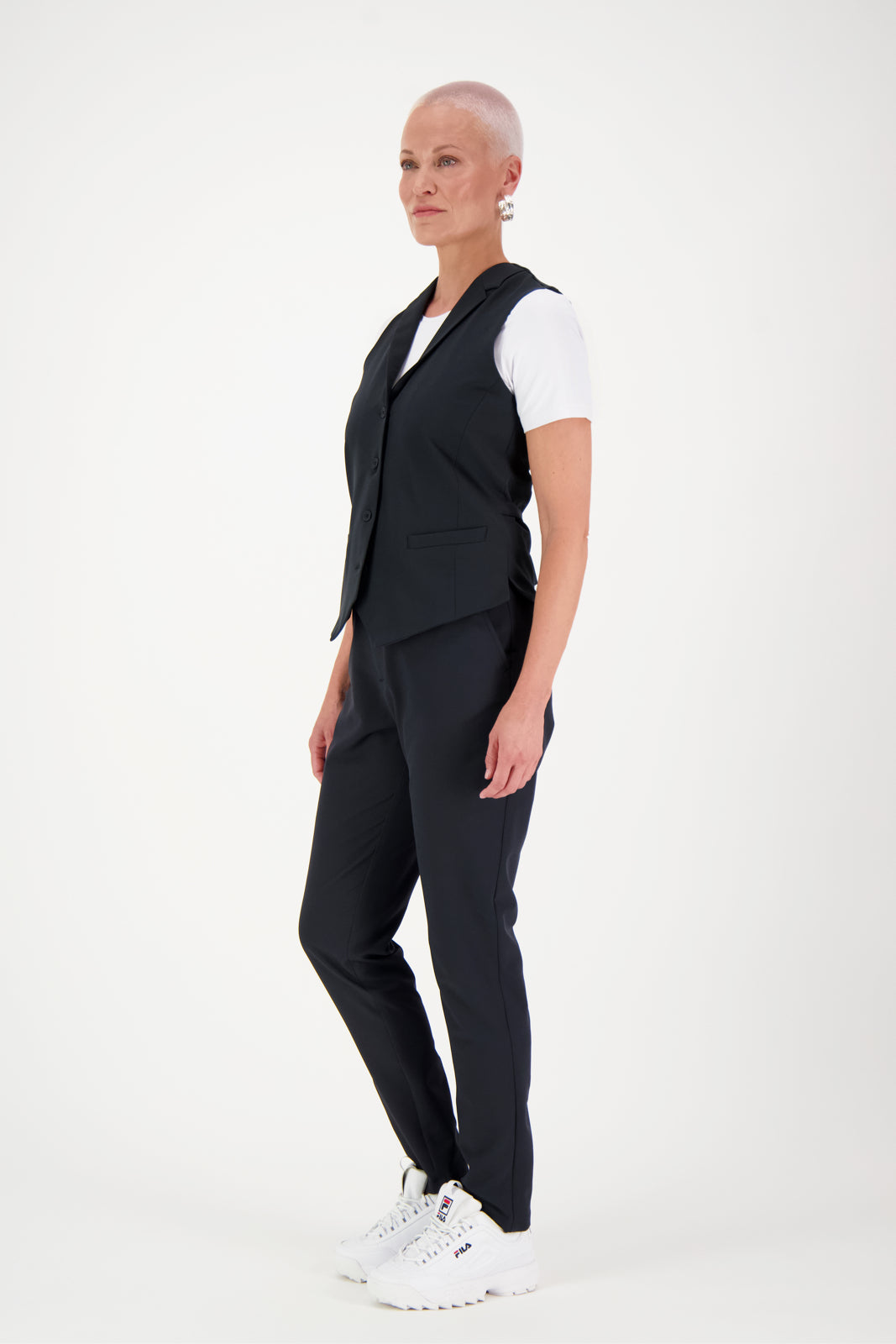 SEELA WOMEN'S VEST BLKBLUE