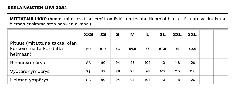 SEELA NAISTEN LIIVI BLK