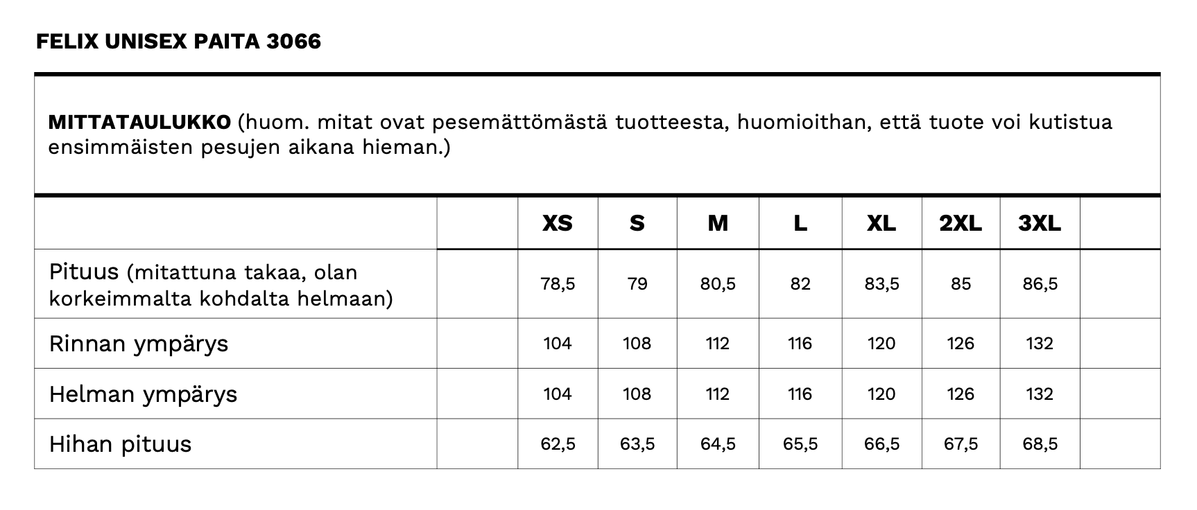 FELIX UNISEX PAITAPUSERO DGRN