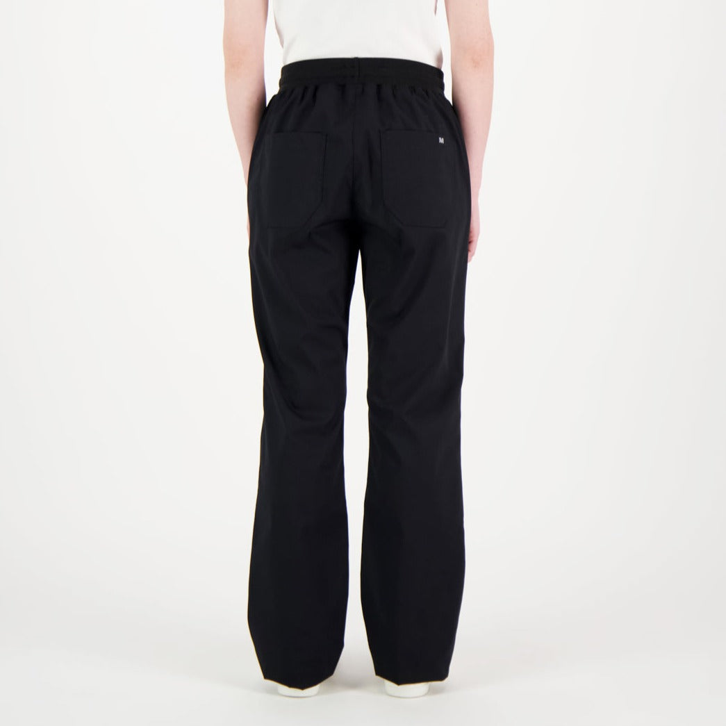 Mustat Elo unisex työhousut takaa