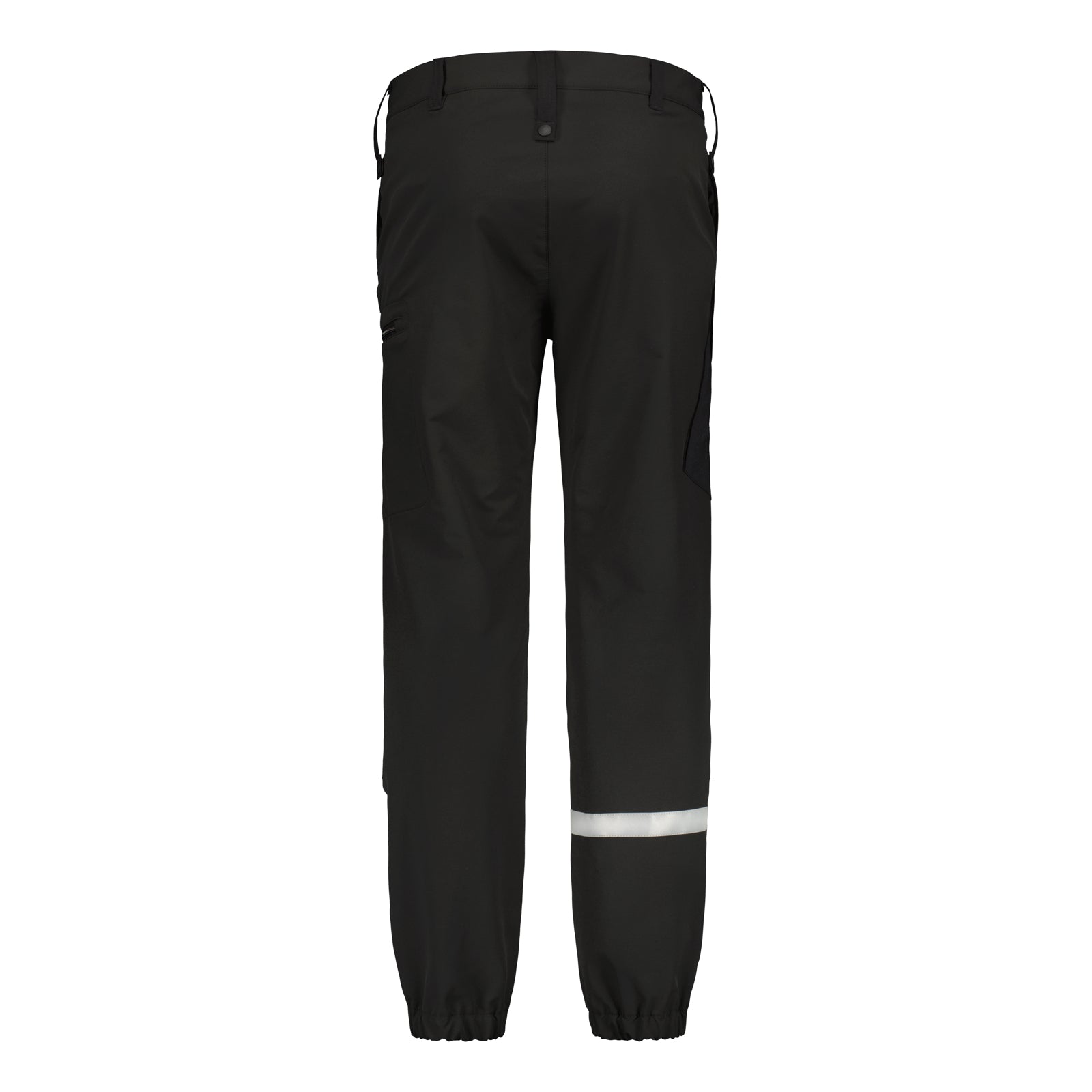 Mustat Karri unisex työhousut takaa