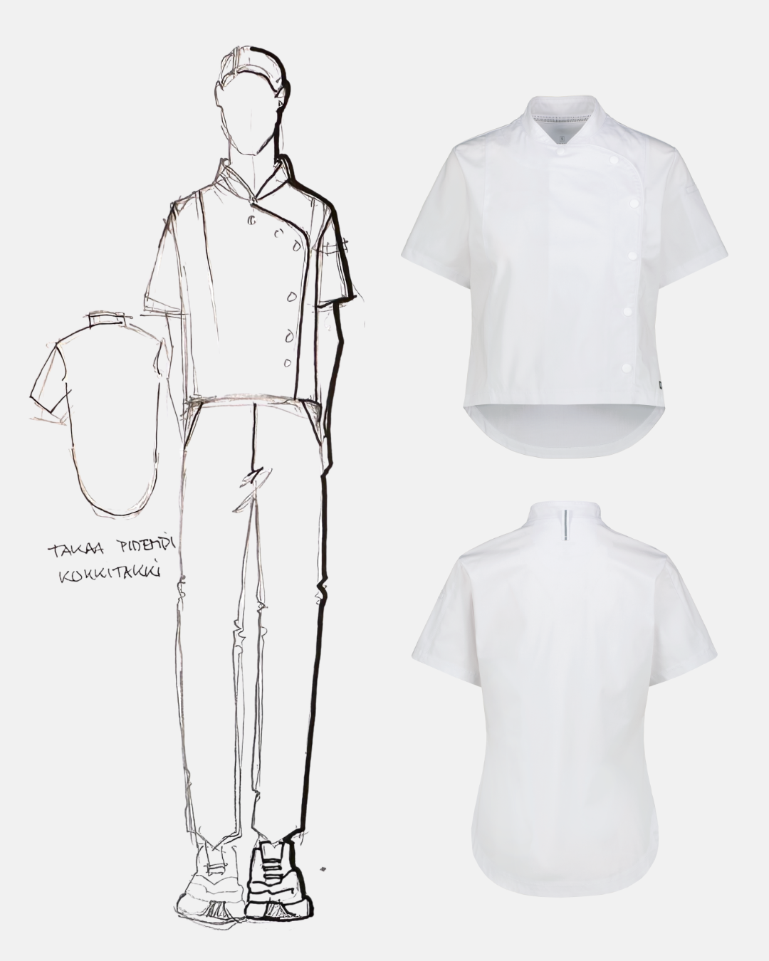 LINNEA WOMEN'S CHEF JACKET WHT