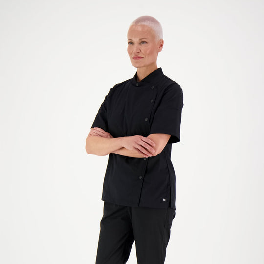 ELLA WOMEN'S CHEF JACKET BLK
