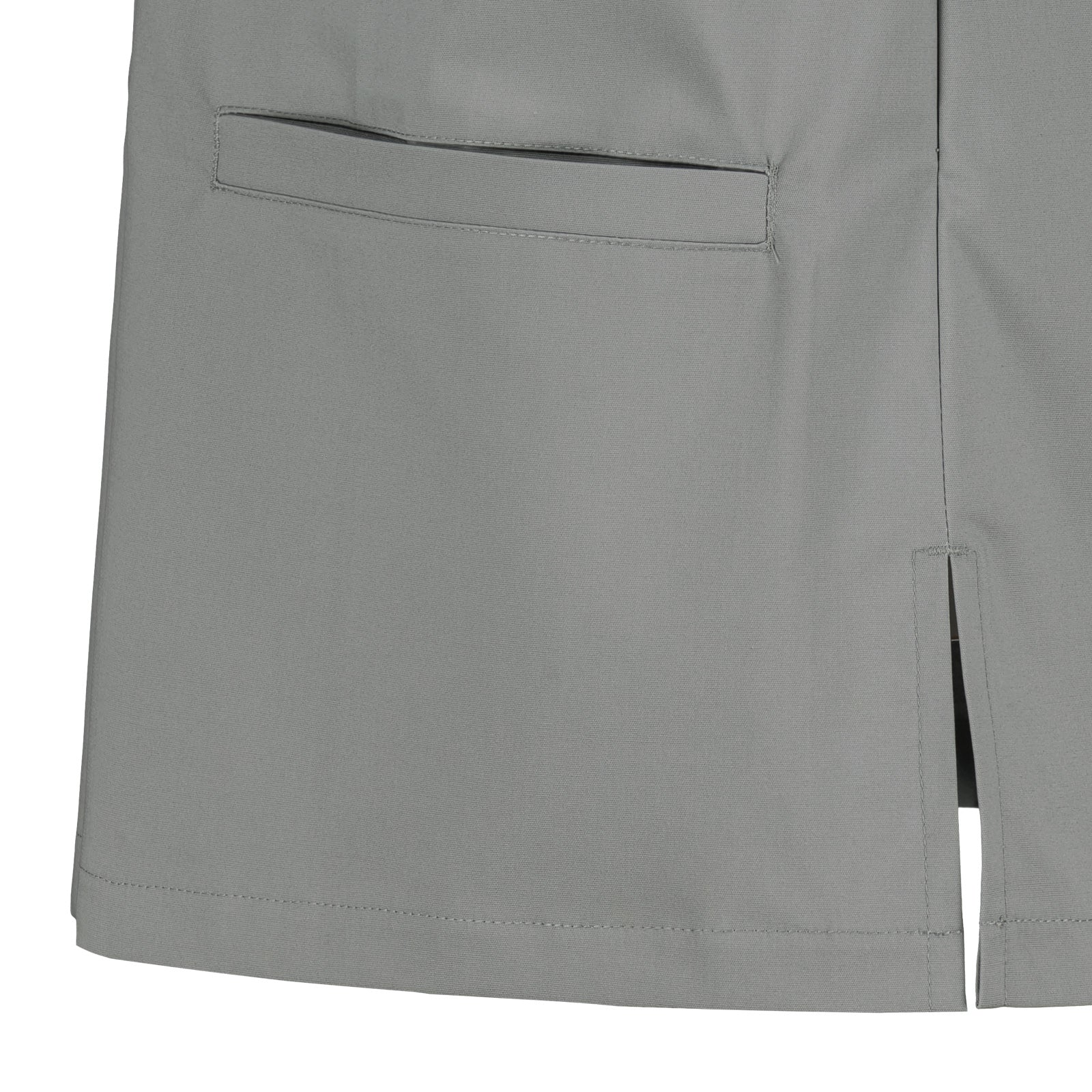 Harmaan Sulo unisex paidan tasku ja halkio yksityiskohdat